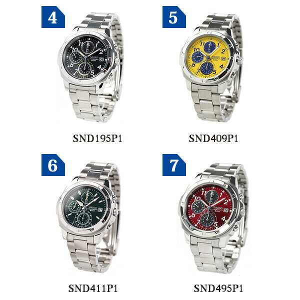 直販値下セイコー SEIKO クロノグラフ 腕時計 SND195P1 海外モデル