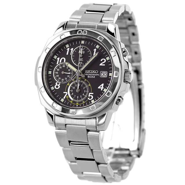 SEIKO 逆輸入 海外モデル 高速クロノグラフ SND195P1 (SND195P) メンズ 腕時計 クオーツ ブラック_1