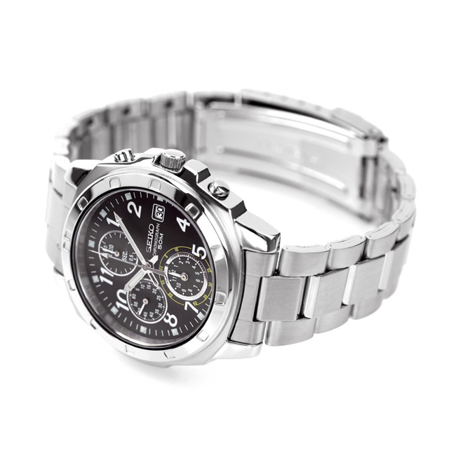 SEIKO 逆輸入 海外モデル 高速クロノグラフ SND195P1 (SND195P) メンズ 腕時計 クオーツ ブラック_3