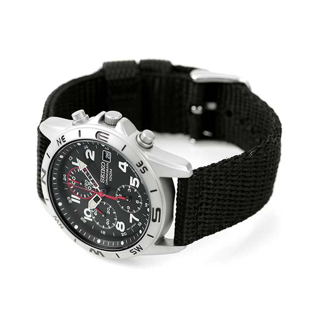 SEIKO 逆輸入 海外モデル 高速クロノグラフ SND399P1 (SND399P) メンズ 腕時計 クオーツ ブラック ナイロンベルトの通販はau  PAY マーケット - 腕時計のななぷれ | au PAY マーケット－通販サイト