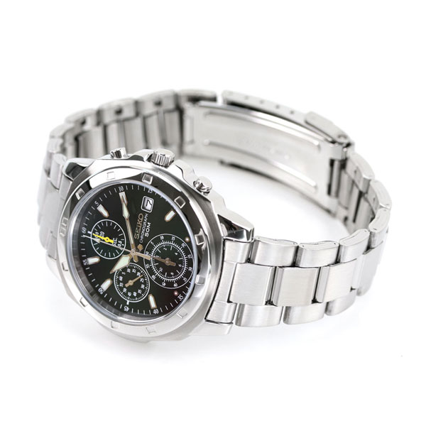 SEIKO 逆輸入 海外モデル 高速クロノグラフ SND411P1 メンズ 腕時計 クオーツ グリーン_3