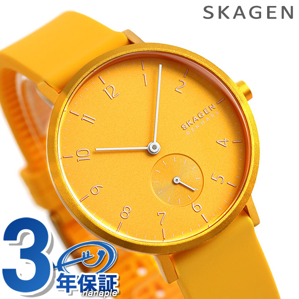あす着 スカーゲン 時計 レディース 腕時計 Skagen アーレン 36mm Skw2808 シリコン イエローの通販はau Pay マーケット 腕時計のななぷれ