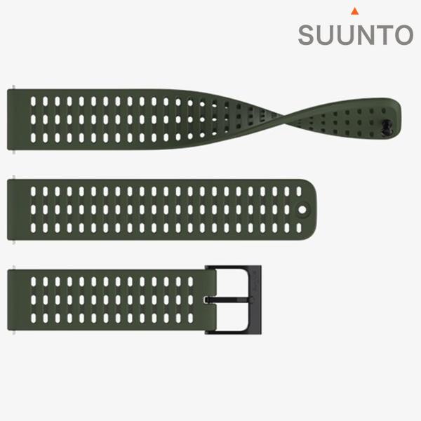 スント シリコンストラップ 時計ベルト 交換用ベルト ブランド メンズ レディース スントアクセサリー SUUNTO SS050851000 フォレストグリーン