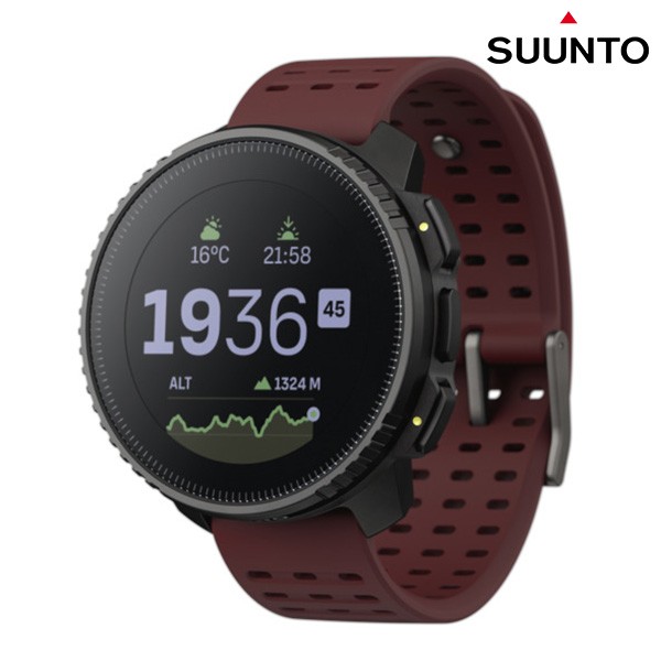 スント バーティカル ブラック ルビー 充電式クオーツ スマートウォッチ ブランド メンズ レディース SUUNTO SS050865000 デジタル ブラ