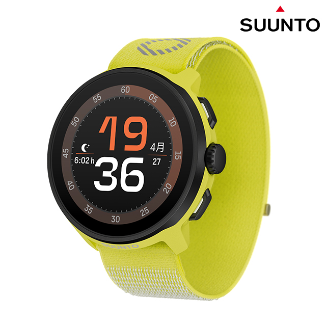 スント RUN LIME 充電式クォーツ スマートウォッチ ブランド メンズ レディース SUUNTO SS051111000 デジタル ブラック イエロー 黒