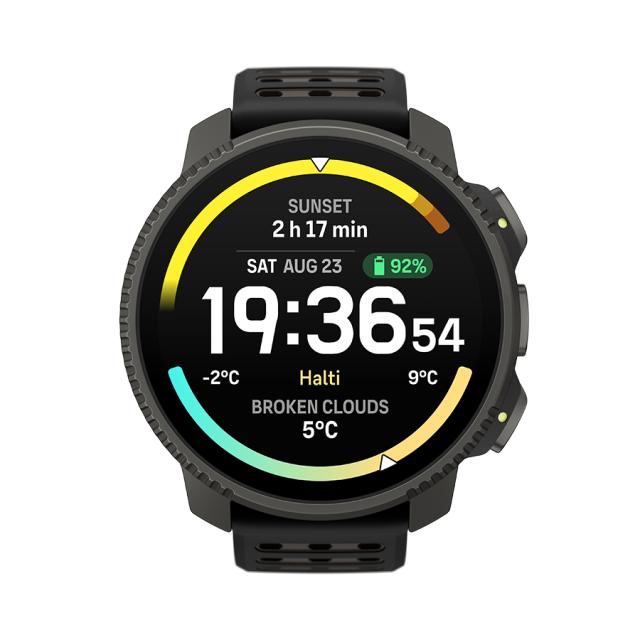 スント SUUNTO VERTICAL 2 バーティカル2 TITANIUM 充電式クォーツ スマートウォッチ ブランド メンズ チタン SS051208000 デジタル BLACK 黒_1