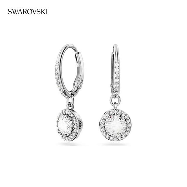 スワロフスキー ピアス レディース ブランド SWAROVSKI Una Angelic フープ スワロフスキー 両耳用 5636270 シルバー アクセサリー