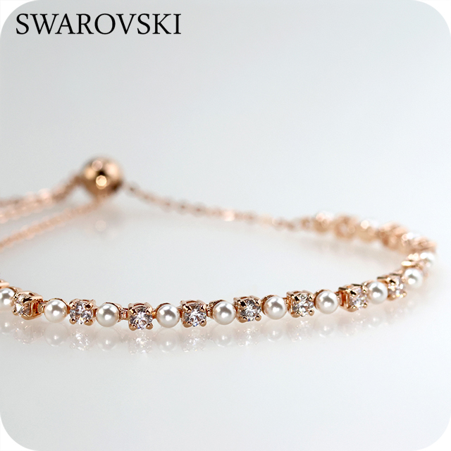 スワロフスキー ブレスレット レディース ブランド SWAROVSKI Matrix スワロフスキー 5729506 ローズゴールド アクセサリー