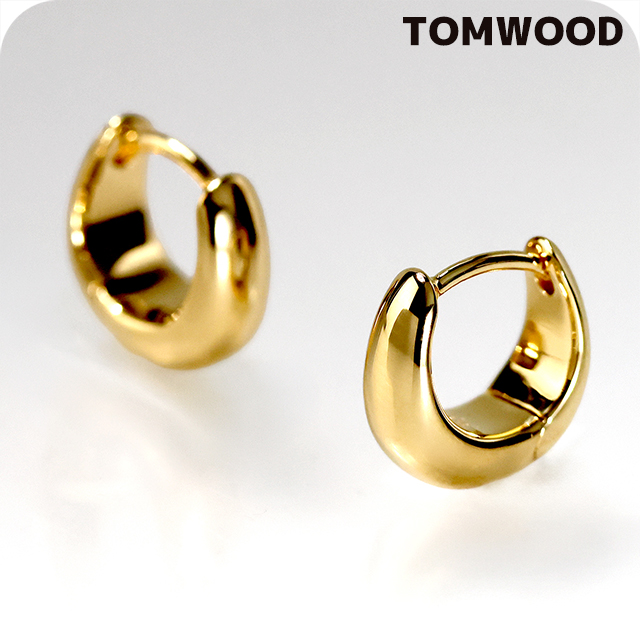 トムウッド ピアス メンズ レディース TOMWOOD Ice Huggies Gold