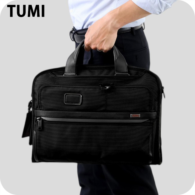 トゥミ ブリーフケース メンズ ブランド TUMI アルファ ビジネスカバン パソコンバッグ PCバッグ リクルートバッグ 2WAY 02603182D3 BLACK 軽量 A4 ノートpc ブランド 高級 おしゃれ プレゼント 男性 実用的 かっこいい 43,180円