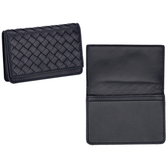 BOTTEGA VENETA｜ボッテガヴェネタ　名刺入れ・レザー　ネイビー ボッテガヴェネタ (ボッテガ・ヴェネタ) カードケース/名刺入れ