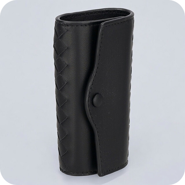 ボッテガ・ヴェネタ キーケース メンズ レディース ブランド BOTTEGA VENETA イントレチャート レザー 284137 V3UN1 8803 ブラック