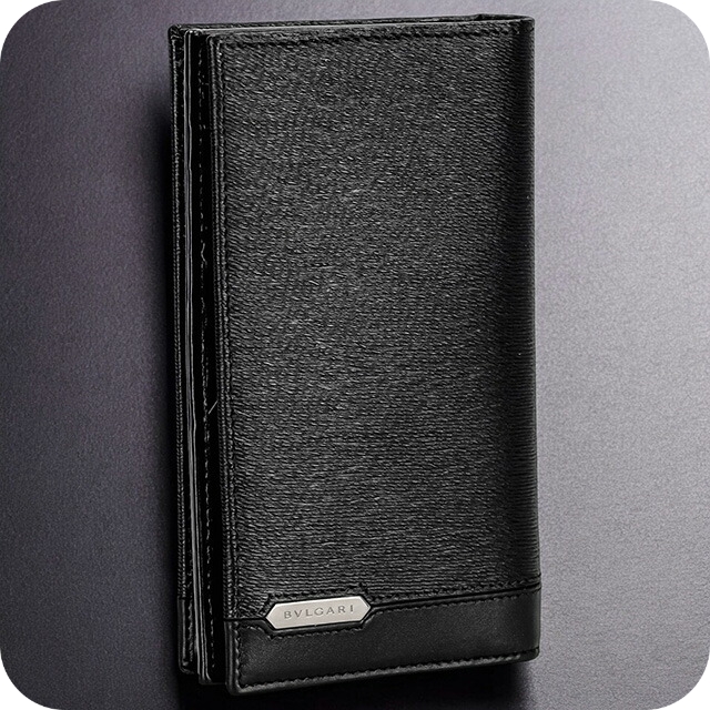 ブルガリ 長財布 メンズ ブランド BVLGARI レザー 284731 BLK ブラック