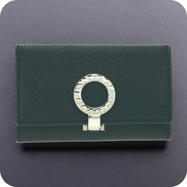 極美品　BVLGARI　キーケース 6連 サークルロゴ a593 BVLGARI(ブルガリ) レディース キーケース 牛革 PINK/MEDIUM