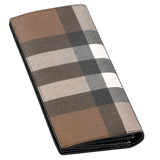 バ−バリ− 長財布 メンズ ブランド BURBERRY チェック 8052803 ブラウン/ブラック_1
