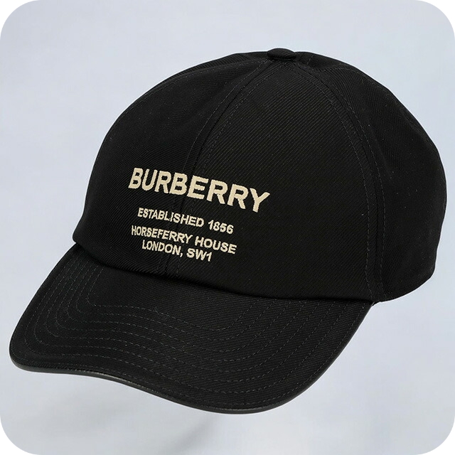 バ−バリ− キャップ メンズ ブランド BURBERRY 8068034 M ブラック