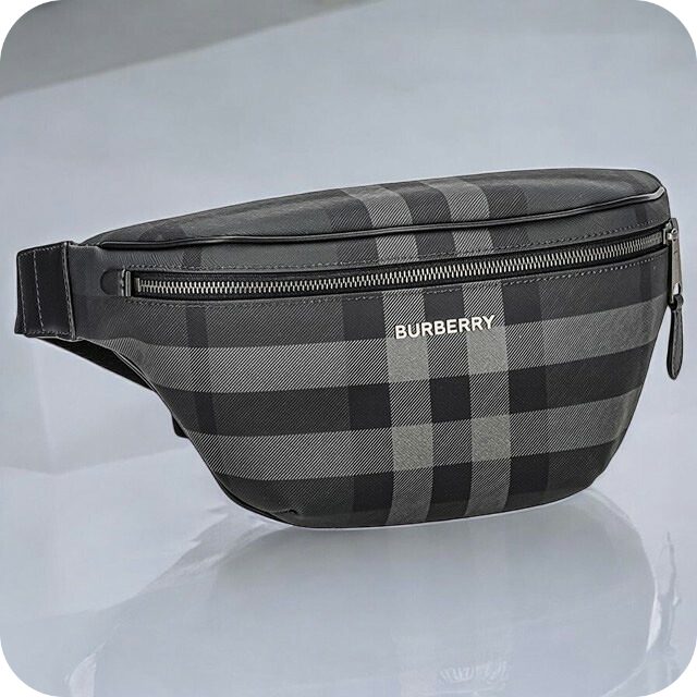 バ−バリ− ボディバッグ メンズ レディース ブランド BURBERRY 8073267 ブラックの通販は