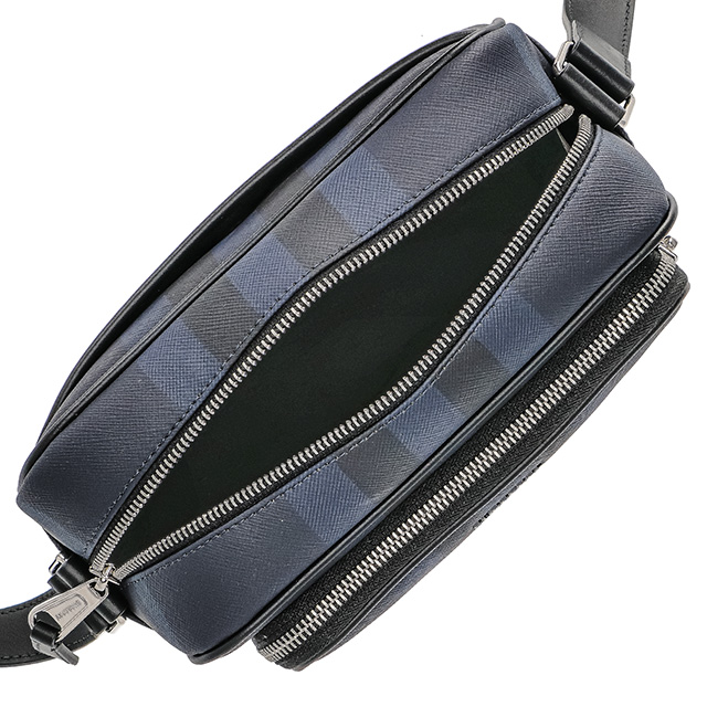 バ−バリ− ショルダーバッグ メンズ レディース ブランド BURBERRY チェック 8073271 ブラック_3