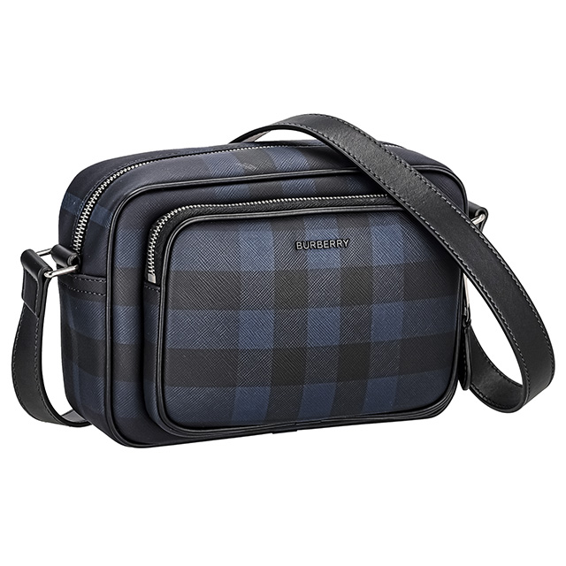 バ−バリ− ショルダーバッグ メンズ レディース ブランド BURBERRY チェック 8073271 ブラック_4