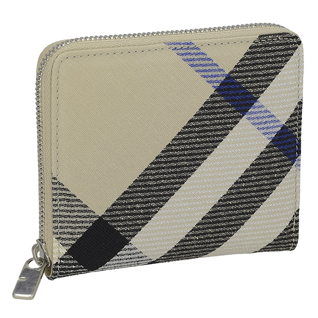 バ−バリ− 二つ折り財布 メンズ レディース ブランド BURBERRY チェック 8087322 ベージュ_5