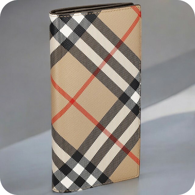 バ−バリ− 長財布 メンズ ブランド BURBERRY チェック 8091921 ベージュの通販は