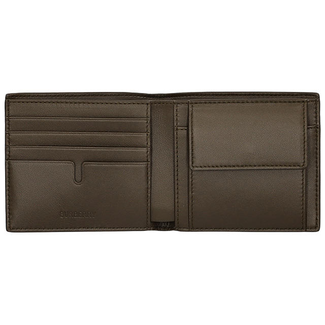 バ−バリ− 二つ折り財布 メンズ ブランド BURBERRY チェック 8095046 ベージュの通販は