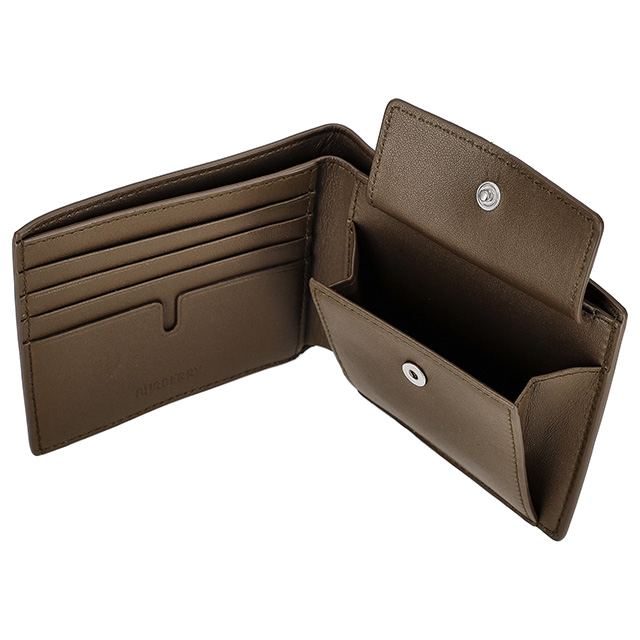 バ−バリ− 二つ折り財布 メンズ ブランド BURBERRY チェック 8095046 ベージュの通販は