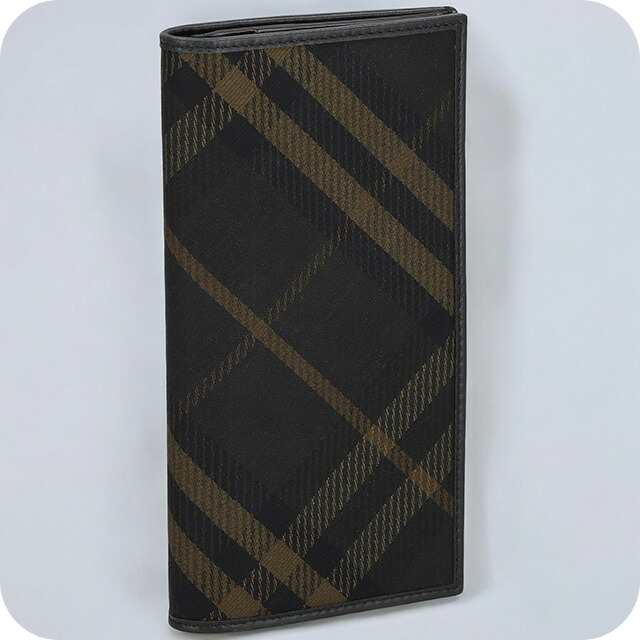 バ−バリ− 長財布 メンズ ブランド BURBERRY チェック 8098457 ブラックの通販は