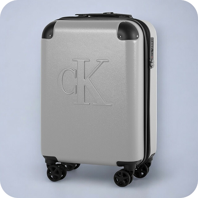 カルバンクライン スーツケース メンズ レディース ブランド   LH118LN3 HGR S グレー