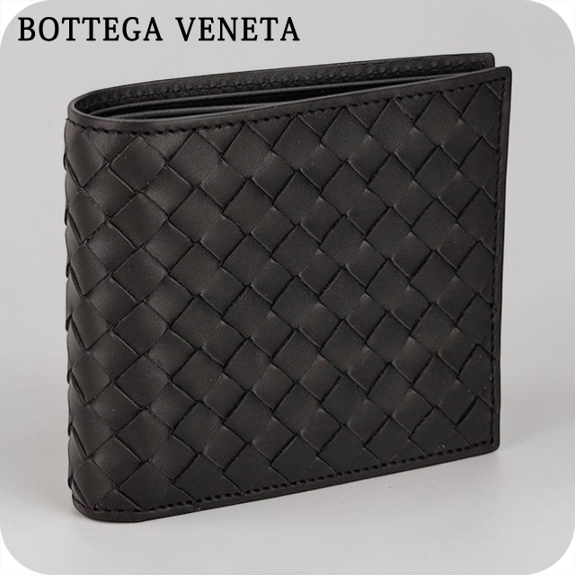 ボッテガ・ヴェネタ 二つ折り財布 二折財布 メンズ ブランド BOTTEGA VENETA 113993-V47W1 2006 ダークブラウン