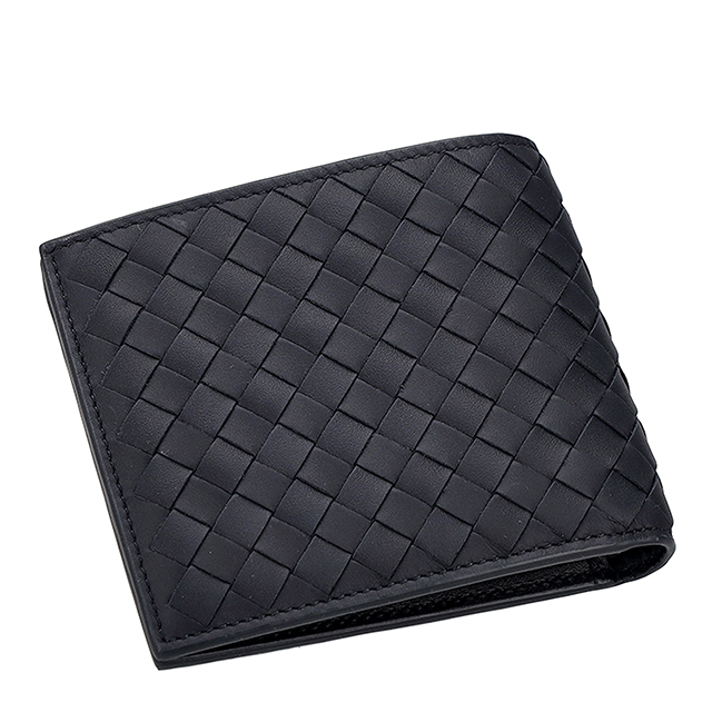 ボッテガ・ヴェネタ 二つ折り財布 二折財布 メンズ ブランド BOTTEGA VENETA 113993-V47W1 4246 ネイビー_2