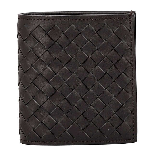 ボッテガ・ヴェネタ 二つ折り財布 二折財布 メンズ ブランド BOTTEGA VENETA 222338-V47W1 2006 ダークブラウン_1
