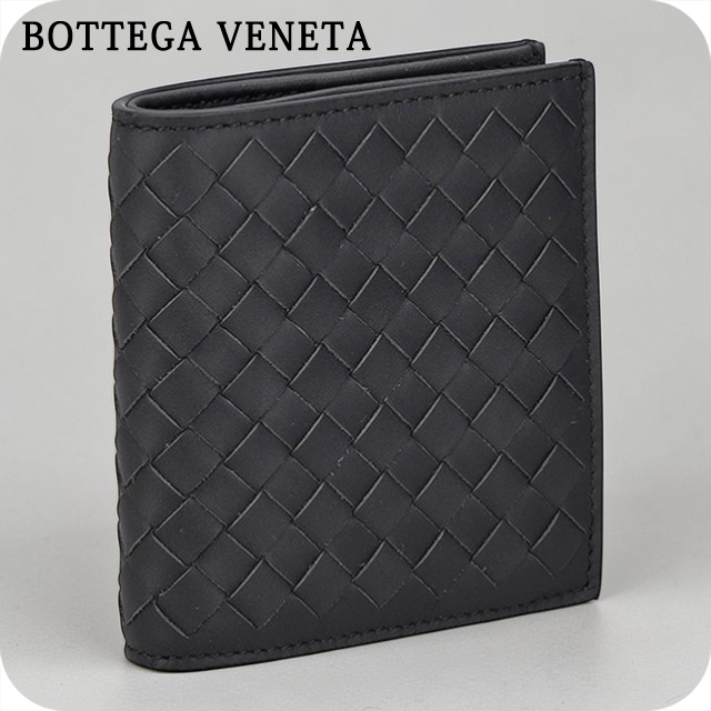 ボッテガ・ヴェネタ 二つ折り財布 二折財布 メンズ ブランド BOTTEGA VENETA 222338-V47W1 2015 ダークグレー