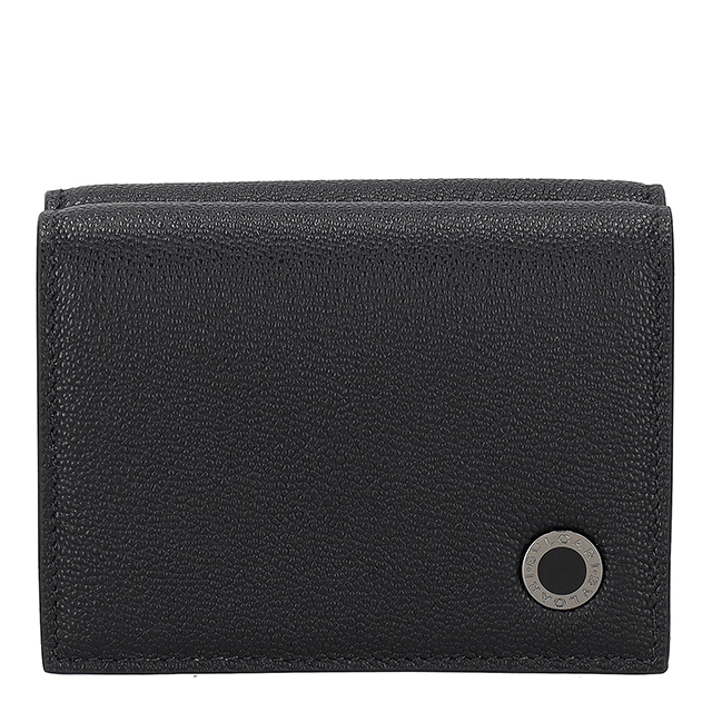 ブルガリ 三つ折り財布 三折財布 レディース ブランド BVLGARI 291681 BLK ブラック/グリーン_1