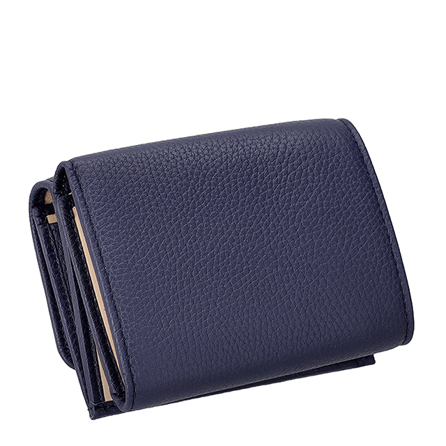 ブルガリ 三つ折り財布 三折財布 レディース ブランド BVLGARI 292966 BLBER ネイビー/ライトピンク_2
