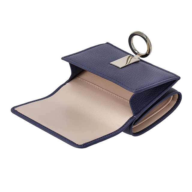 ブルガリ 三つ折り財布 三折財布 レディース ブランド BVLGARI 292966 BLBER ネイビー/ライトピンク_4
