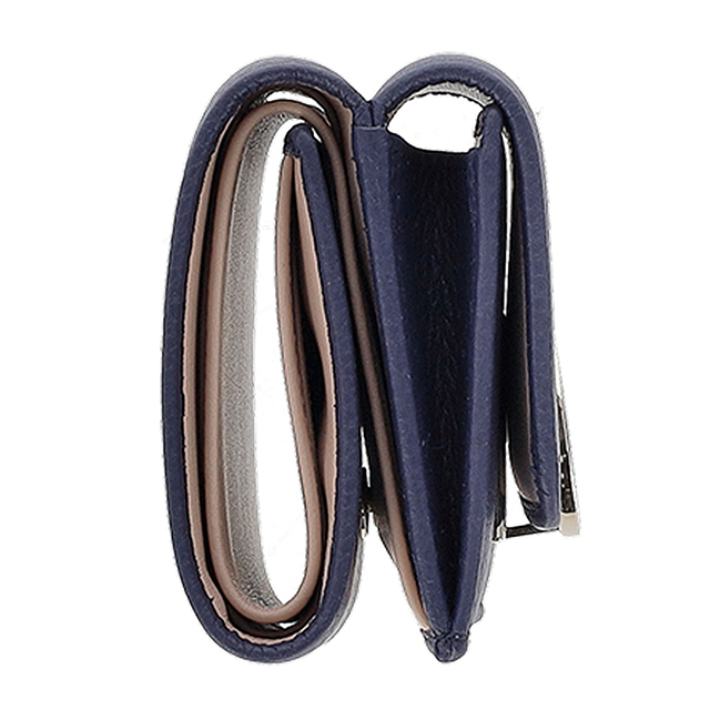 ブルガリ 三つ折り財布 三折財布 レディース ブランド BVLGARI 292966 BLBER ネイビー/ライトピンク_5