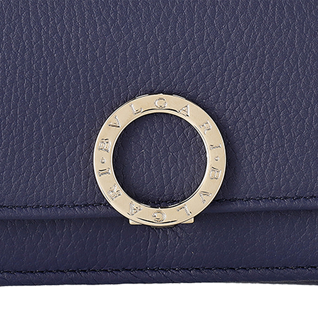 ブルガリ 三つ折り財布 三折財布 レディース ブランド BVLGARI 292966 BLBER ネイビー/ライトピンク_6