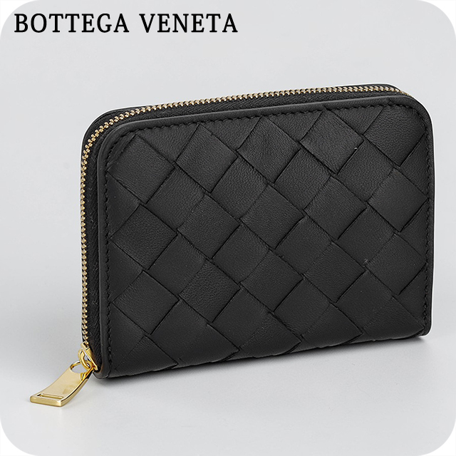 ボッテガ・ヴェネタ コインケース レディース ブランド BOTTEGA VENETA Italy 600874-V3UH1 8425 ブラック