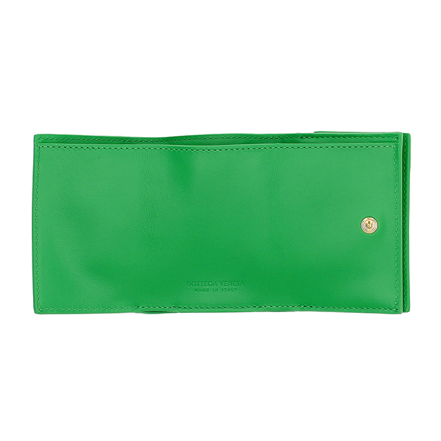 ボッテガ・ヴェネタ 三つ折り財布 三折財布 レディース ブランド BOTTEGA VENETA レザー Italy 666944-V3UH2 3722 グリーン_3