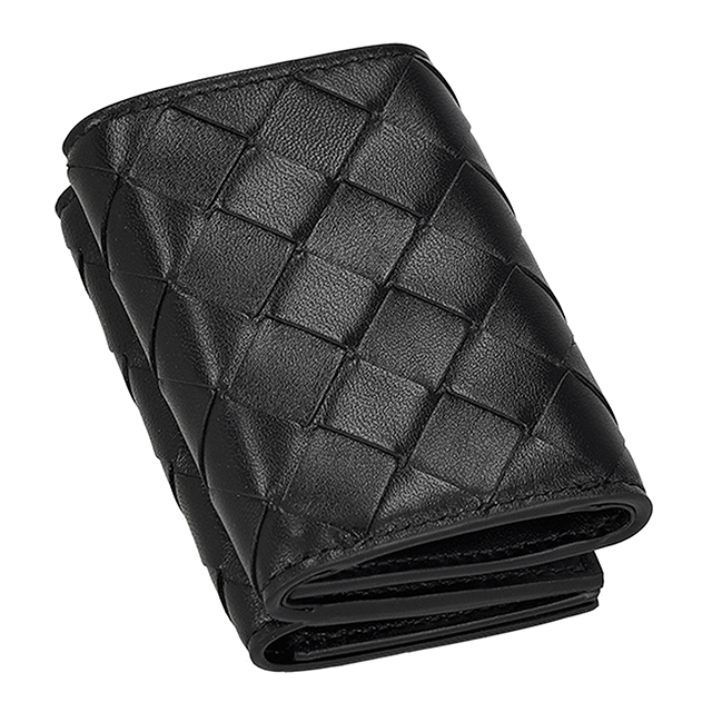 ボッテガ・ヴェネタ 三つ折り財布 三折財布 レディース ブランド BOTTEGA VENETA レザー Italy 666944-V3UH2 8425 ブラック_2