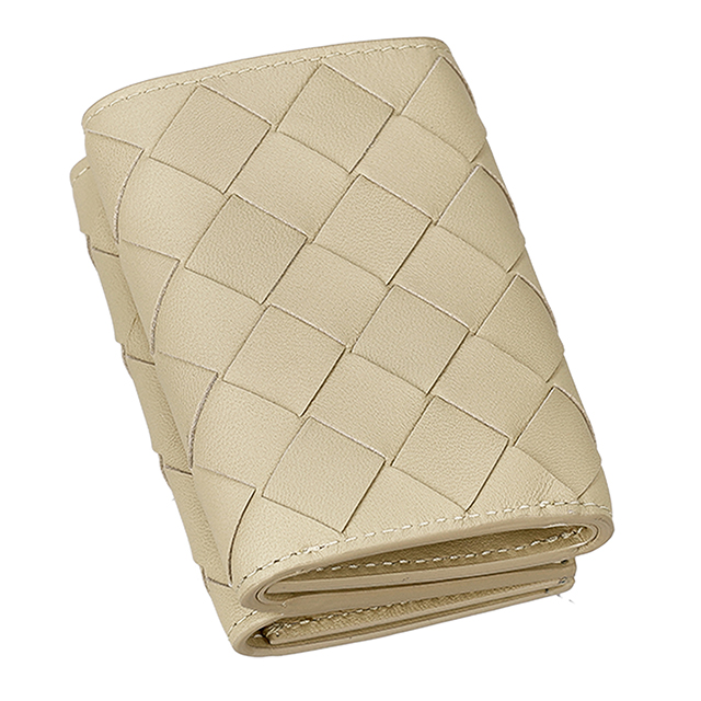 ボッテガ・ヴェネタ 三つ折り財布 三折財布 レディース ブランド BOTTEGA VENETA レザー Italy 666944-V3UH2 9776 ゴールド_2