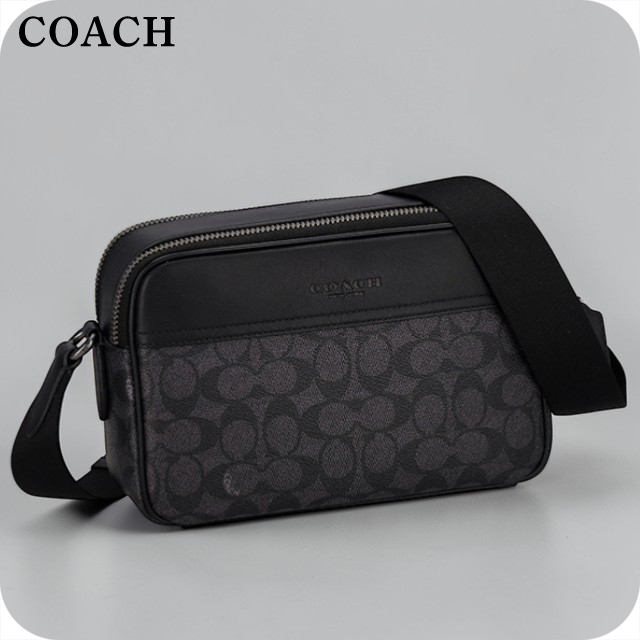 コーチ ショルダーバッグ メンズ ブランド COACH CV921 QBMI5 ブラック 斜めがけ ブランド 高級 おしゃれ プレゼント 男性 実用的 かっこいい