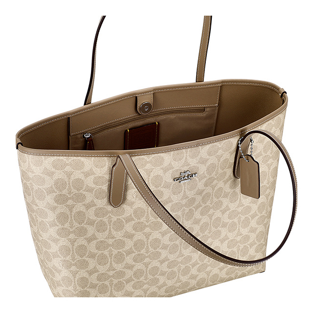 コーチ トートバッグ レディース ブランド COACH CV976 SVPWH サンド/トープ 軽量 手提げ 高級 おしゃれ プレゼント 女性 実用的 かわいい_4