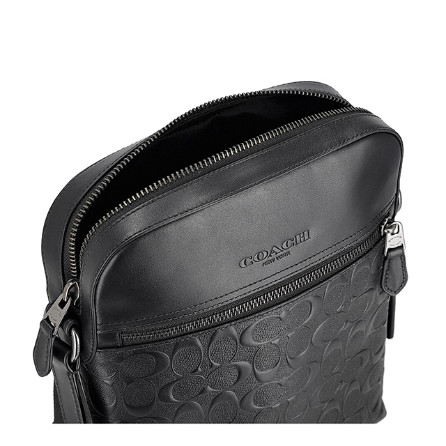 コーチ ショルダーバッグ メンズ ブランド COACH India 4009 QB/BK ブラック 斜めがけ ブランド 高級 おしゃれ プレゼント 男性 実用的 かっこいい_4