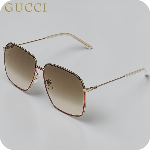 グッチ サングラス レディース ブランド GUCCI ITALY GG0394S 003 ゴールド