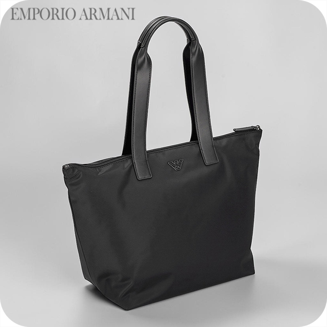 エンポリオ・アルマーニ トートバッグ メンズ ブランド EMPORIO ARMANI China EM001797-AF13454 UC001 ブラック 軽量 手提げ ブランド 高級 おしゃれ プレゼント 男性 実用的 かっこいい