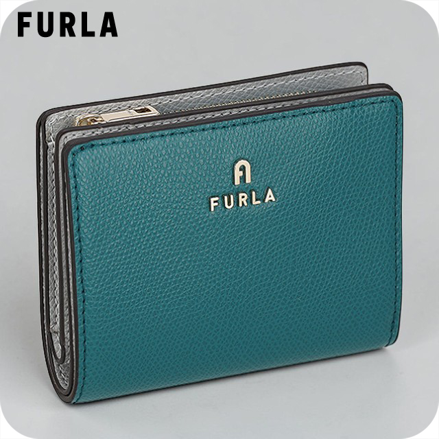 フルラ 二つ折り紙入れ 二折紙入れ レディース ブランド名 FURLA China WP00307-ARE000 4505S 緑であること/薄墨色