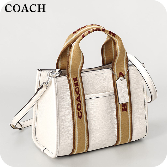 コーチ トートバッグ レディース ブランド COACH Philippines CAR77 SVCAH ホワイト/ブラウン 軽量 手提げ 高級 おしゃれ プレゼント 女性 実用的 かわいい