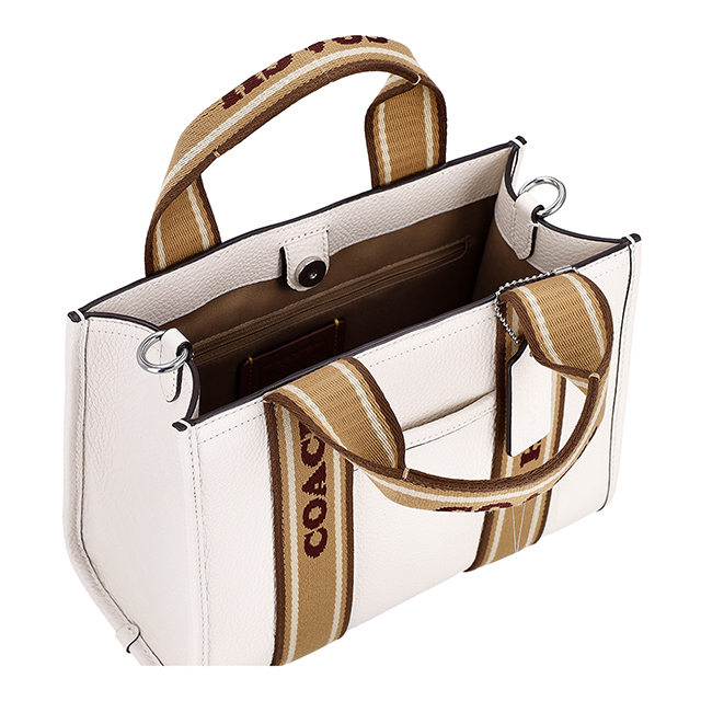 コーチ トートバッグ レディース ブランド COACH Philippines CAR77 SVCAH ホワイト/ブラウン 軽量 手提げ 高級 おしゃれ プレゼント 女性 実用的 かわいい_4